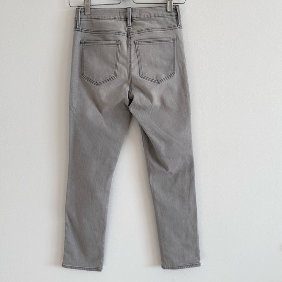 Athleta gray sculptek slimming cropped skinny jeans size 0 - Picture 4 of 7